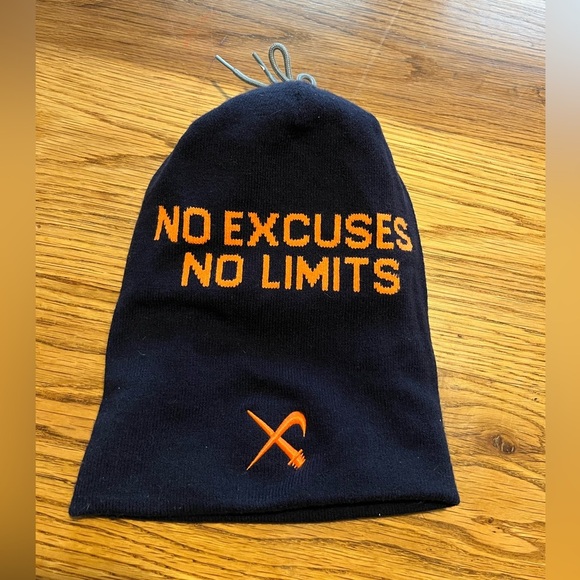 Nike Cross Nationals Pom Beanie - Navy and Orange - Picture 2 of 7